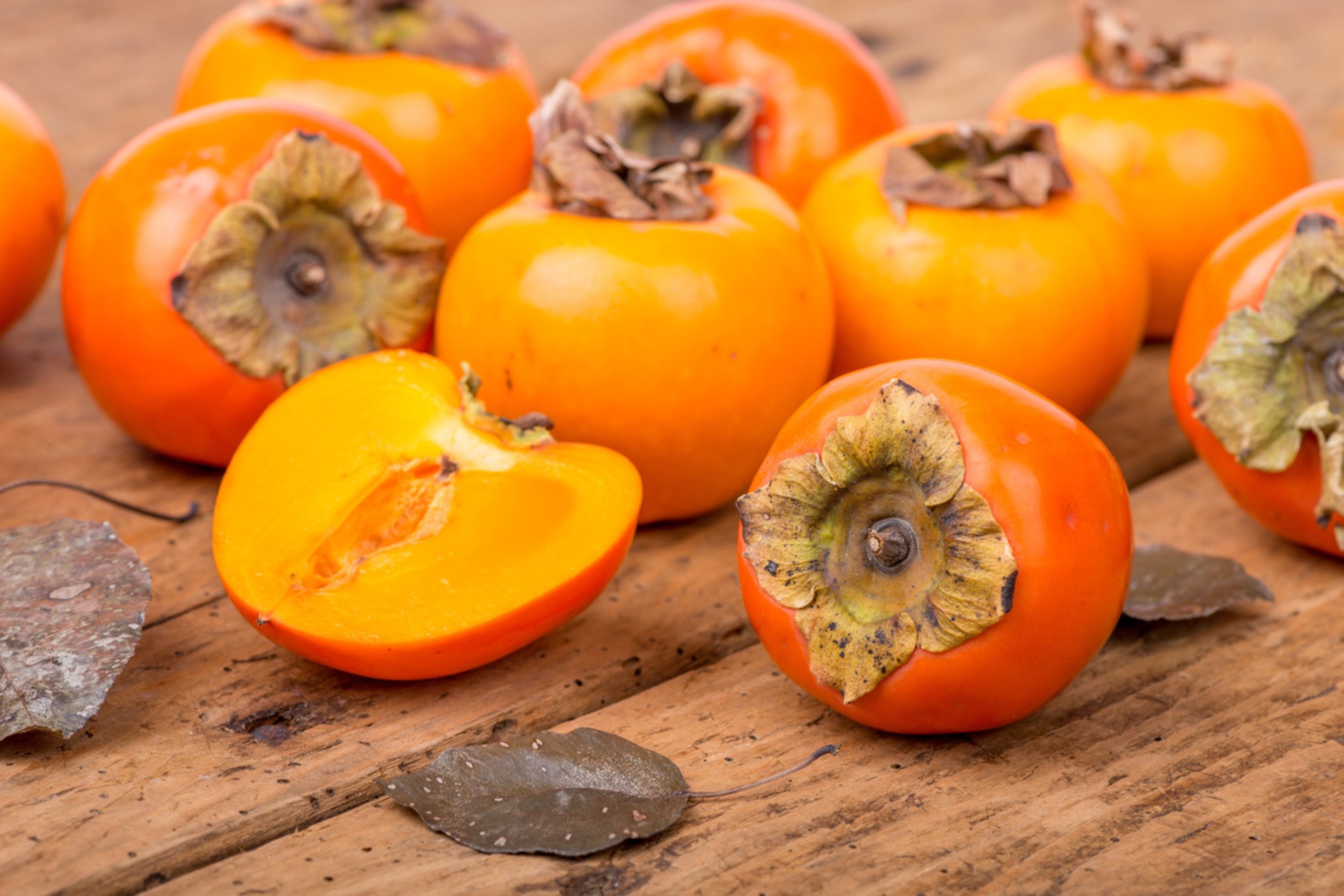 ripe persimmons